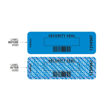 Void Security Stickers (85x25mm) - Blue